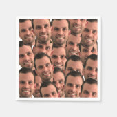 Personalisiertes Gesicht Bild Einzigartiges Foto G Serviette (Vorderseite)