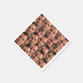 Personalisiertes Gesicht Bild Einzigartiges Foto G Serviette (Ecke)