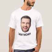 Personalisiertes Gesicht Bild Geburtstagsfeier Mat T-Shirt (Vorderseite)