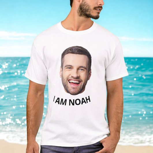 Personalisiertes Gesicht Bild Geburtstagsfeier Mat T-Shirt