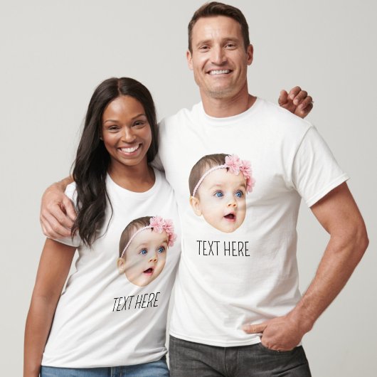 Personalisiertes Gesicht Foto Funny T-Shirt