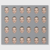Personalisiertes Gesicht Geschenkpapier (Flach)