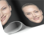 Personalisiertes Gesicht Geschenkpapier (Rolleneckpunkt)