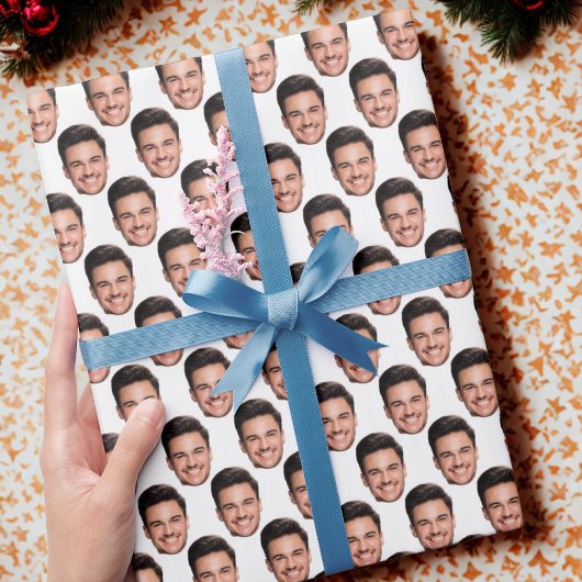 Personalisiertes Gesicht Geschenkpapier, Benutzerd Geschenkpapier