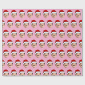 Personalisiertes Gesicht Geschenkpapier | Weihnach (Flach)