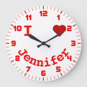 Personalisiertes Gesicht Große Wanduhr