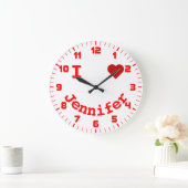 Personalisiertes Gesicht Große Wanduhr (Zuhause)