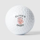 Personalisiertes Gesicht, individuelles Baby-Foto, Golfball (Vorderseite)