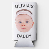 Personalisiertes Gesicht, individuelles Baby-Foto, Selters Dosenkühler (Rückseite)