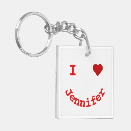 Personalisiertes Gesicht Schlüsselanhänger (Vorderseite links)