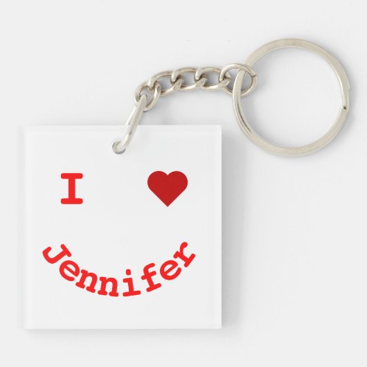 Personalisiertes Gesicht Schlüsselanhänger (Rückseite)