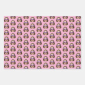 Personalisiertes Gesicht-Wrap-Papier | Personalisi Geschenkpapier Set (Vorderseite)