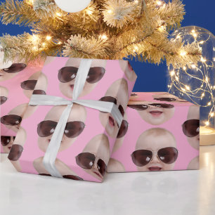 Personalisiertes Gesichts-Foto-Geschenk, Geburtsta Geschenkpapier