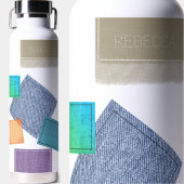 Personalisiertes gestanztes Fabric Patchwork Trinkflasche