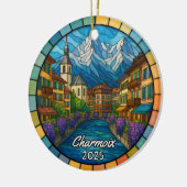 Personalisiertes gestanztes Glas Charmoix Ornament (Links)