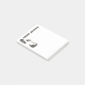 Personalisiertes Gestochen Shoe Dance Studio Teach Post-it Klebezettel (angewinkelt)