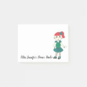 Personalisiertes Gestochen Tanzlehrerschulgeschenk Post-it Klebezettel (Vorderseite)