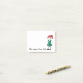 Personalisiertes Gestochen Tanzlehrerschulgeschenk Post-it Klebezettel (Auf Schreibtisch)