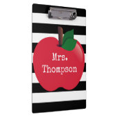 Personalisiertes gestreiftes Apple-Klemmbrett Klemmbrett (Rechts)