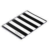 Personalisiertes gestreiftes notizblock (Linke Seite)