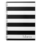 Personalisiertes gestreiftes notizblock (Vorderseite)