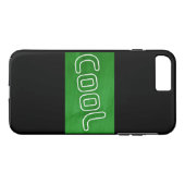 Personalisiertes Gewebe Grüntextil Cool Case-Mate iPhone Hülle (Rückseite (Horizontal))