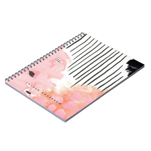 Personalisiertes gewundenes kundenspezifisches notizblock (Linke Seite)