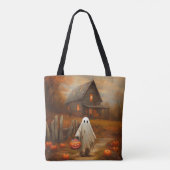 Personalisiertes Ghost-Trick-oder-Leckerei-Beutel Tasche (Rückseite)