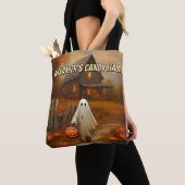 Personalisiertes Ghost-Trick-oder-Leckerei-Beutel Tasche (Von Nahem)