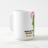 Personalisiertes Giddy Up For The Game Daddy | Eig Kaffeetasse (Vorderseite Links)