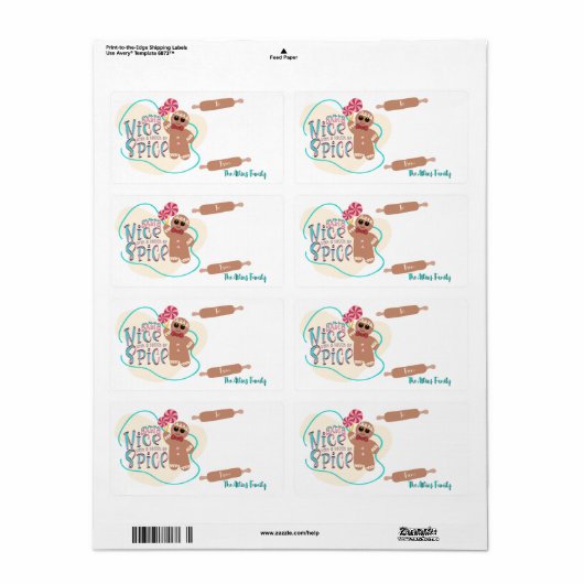 Personalisiertes Gingerbrei Weihnachtsgeschenkschi (Vorne)