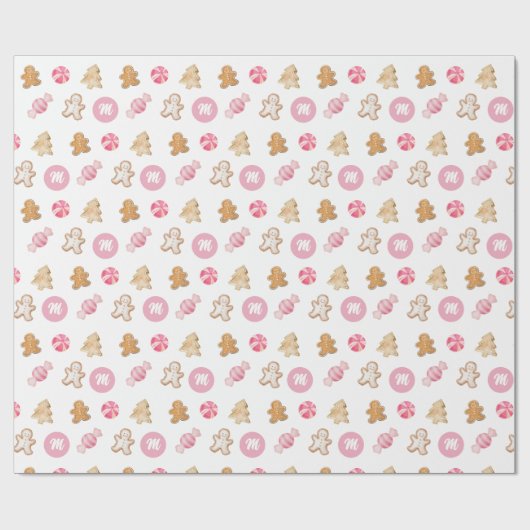 Personalisiertes Gingerbrot Geschenkpapier (Flach)