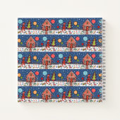 Personalisiertes Gingerbrot House Notebook Notizblock (Rückseite)