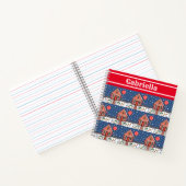 Personalisiertes Gingerbrot House Notebook Notizblock (Innenseite)