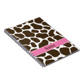 Personalisiertes Giraffen-Druck-Notizbuch Notizblock (Rechte Seite)