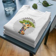 Personalisiertes Giraffen-T-Shirt für Kleinkinder