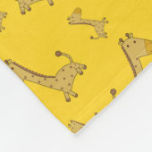 Personalisiertes Giraffenmuster Fleecedecke (Ecke)