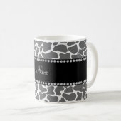 Personalisiertes Giraffenmuster Kaffeetasse (VorderseiteRechts)