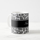 Personalisiertes Giraffenmuster Kaffeetasse (Vorderseite Links)