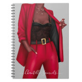 Personalisiertes Girl-Boss-Notebook Notizblock (Vorderseite)