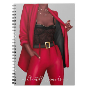 Personalisiertes Girl-Boss-Notebook Notizblock