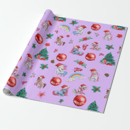 Personalisiertes Girl Christmas Wrapping Paper Uni Geschenkpapier