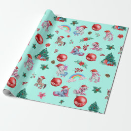 Personalisiertes Girl Christmas Wrapping Paper Uni Geschenkpapier