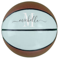 Personalisiertes Girl's Mit Monogramm rosa Basketb