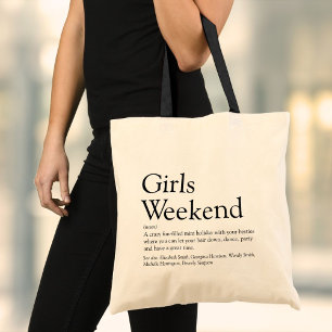 Personalisiertes Girls-Wochenende - Definition Tot Tragetasche