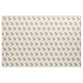 Personalisiertes Girly Capybara Muster auf hellros Stoff (Yard (91,4 cm))