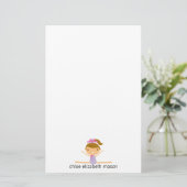 Personalisiertes Girly Gymnastik-Briefpapier Briefpapier (Stehend Vorderseite)