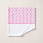 Personalisiertes Girly Pink Niedlich Magisches Ein Badhandtuch Set (Waschlappen)