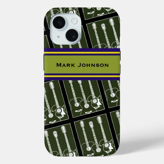 personalisiertes Gitarrenmuster Case-Mate iPhone Hülle (Rückseite)