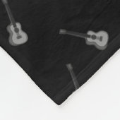 Personalisiertes Gitarrenmuster Fleecedecke (Ecke)